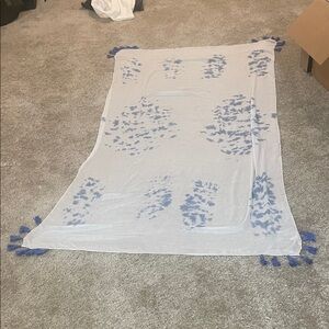 Extra large Micheal Stars Scarf blue tassels With tags